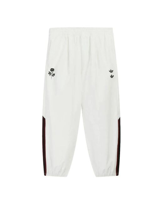Adidas White X Willy Chavarria Logo-Print Track Pants
