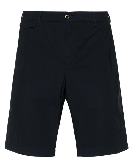 PT Torino Blue Pressed-crease Bermudas Shorts for men