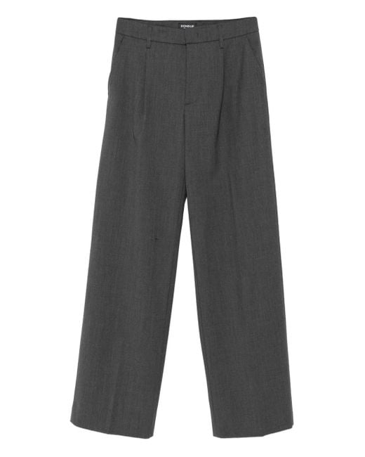 Dondup Gray Dart-Detailing Trousers