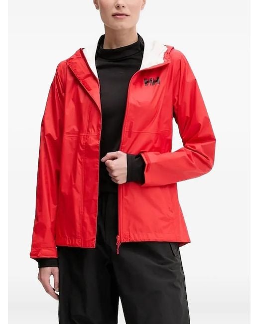 Chaqueta con capucha y bolsillo Helly Hansen de color Red