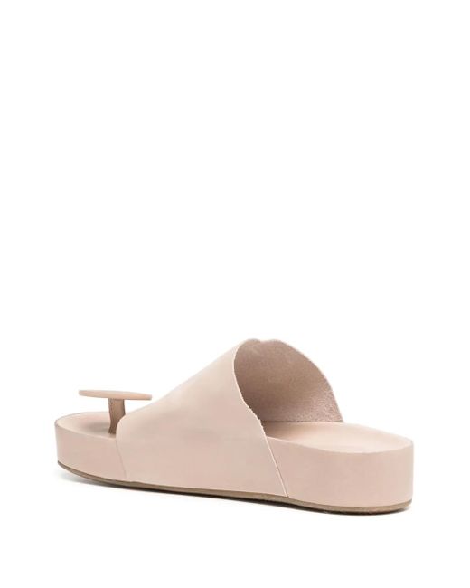 Uma Wang Pink Leather Sandals