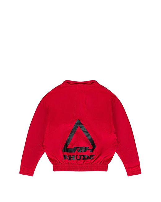 Rhude Red Logo-Print Track Jacket for men