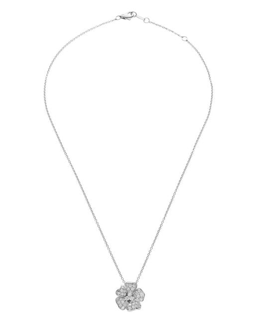 Leo Pizzo White 18Kt Flora Diamond Necklace