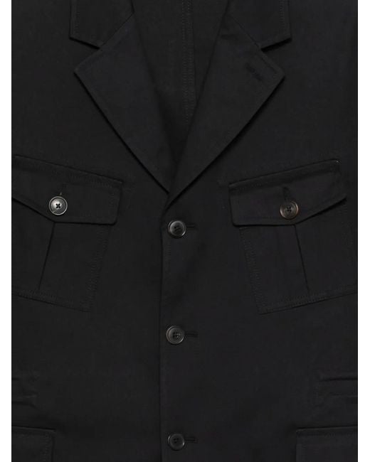 Paul Smith Black Flap-Pocket Jacket for men