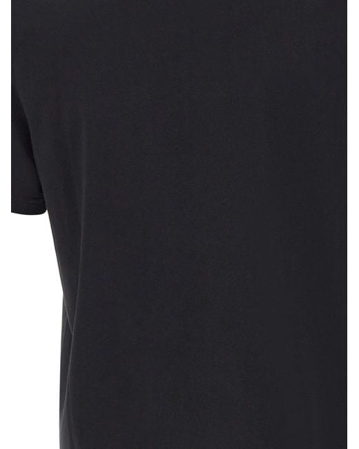 Moose Knuckles Black Logo Print Short-Sleeve T-Shirt for men