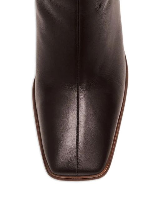 Alohas Brown Square-Toe Boots