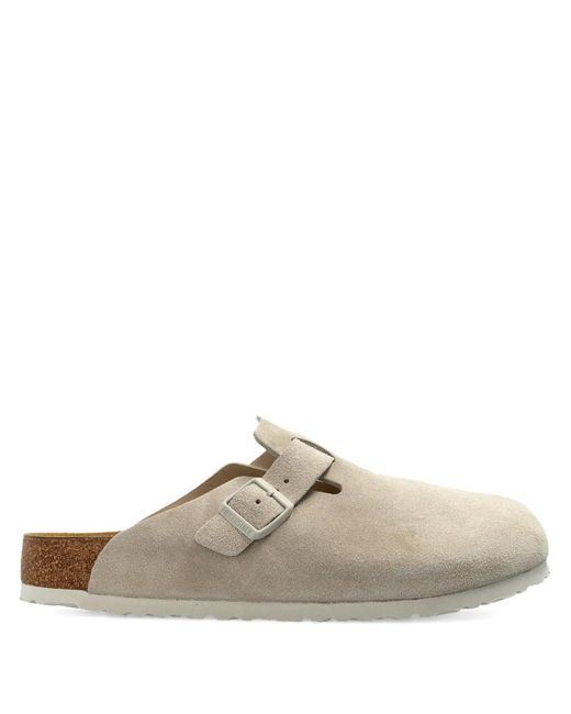 Birkenstock White Boston Buckle-Fastening Sandals for men