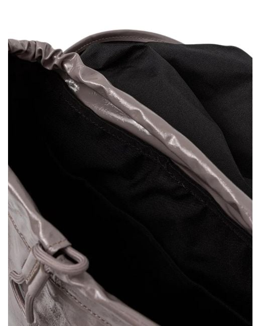 Rains Gray Valera Buckle-Fastening Logo-Patch Backpack
