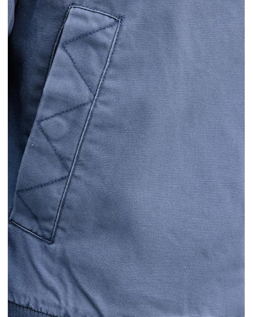 Benetton Katoenen Jack Met Ribfluwelen Kraag in het Blue voor heren