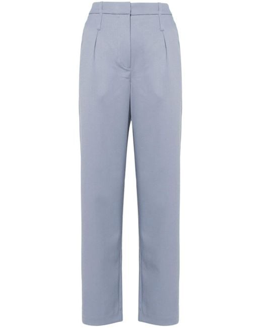 Pantalones Saluz anchos de talle medio Samsøe & Samsøe de color Blue