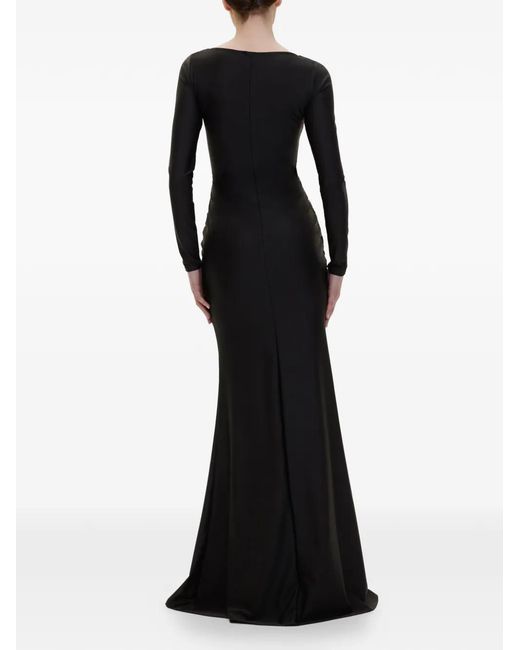 V:PM ATELIER Black Delia Ruched Dress