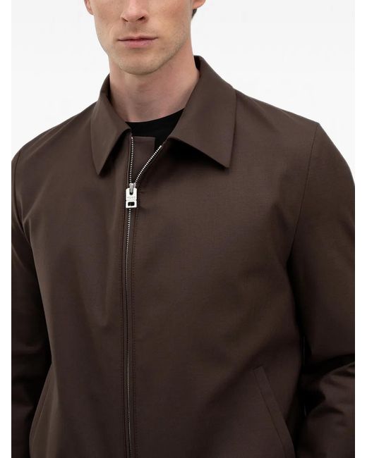 HUGO Brown Zip-Up Jacket for men
