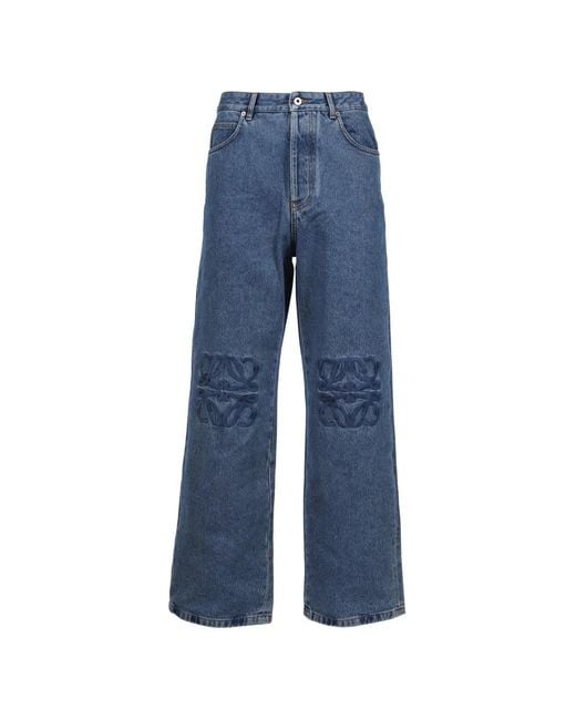 Vaqueros Anagram Estilo Baggy Loewe de hombre de color Blue