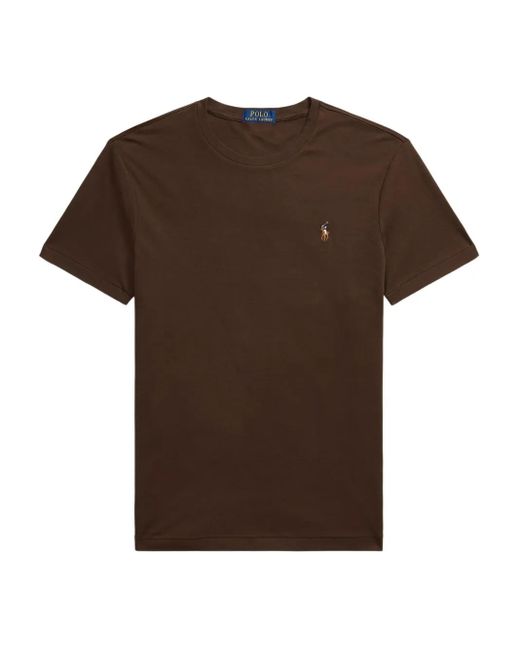 Polo Ralph Lauren Brown Logo-Detail Cotton T-Shirt for men