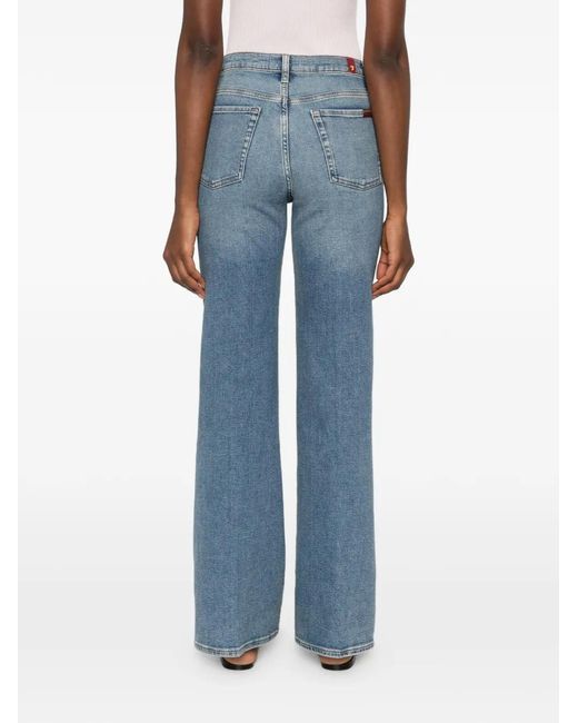 Seven7 Blue Belt-Loops Jeans