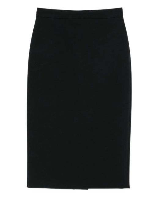 Max Mara Black Sheath Skirt