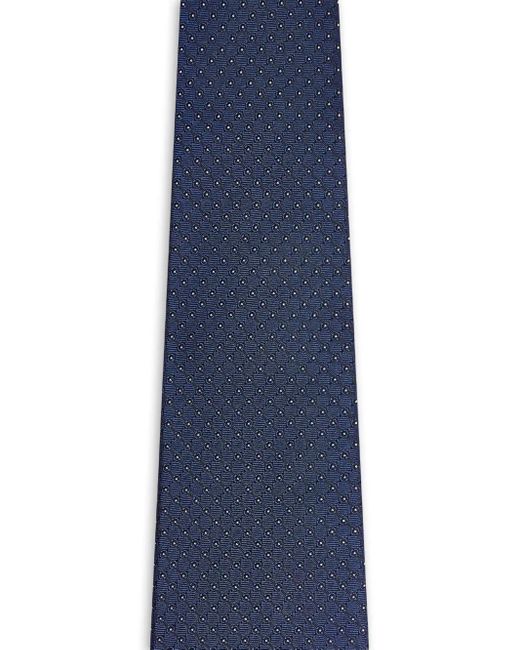 Fursac Blue Micro-Pattern Tie for men