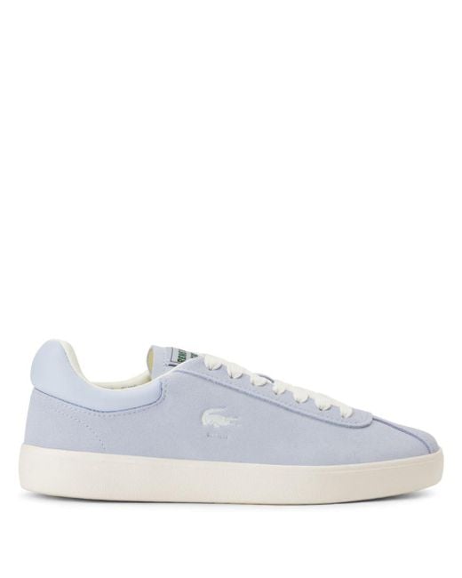 Lacoste White Logo-debossed Lace-up Sneakers