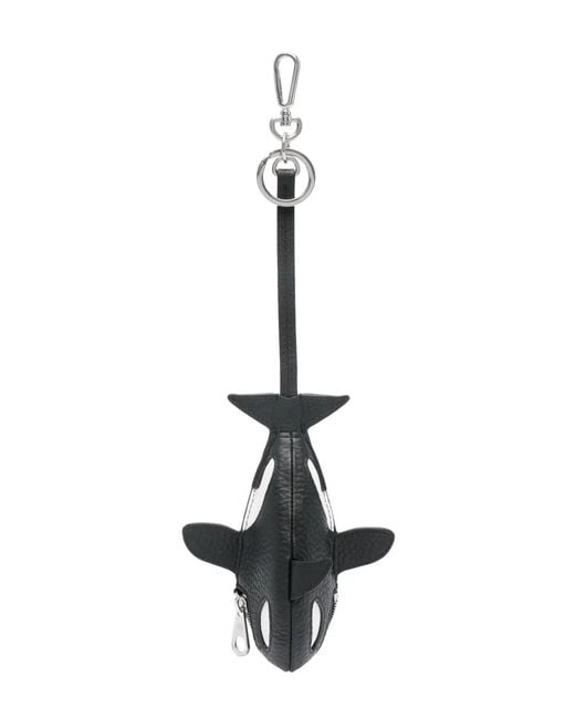 Mulberry White Orca Case Keyring