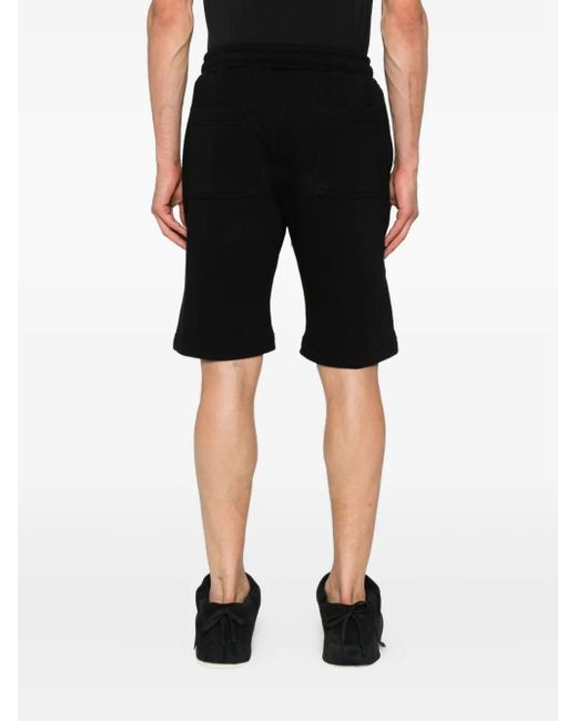 Hamza Black Drawstring Pocket Shorts for men