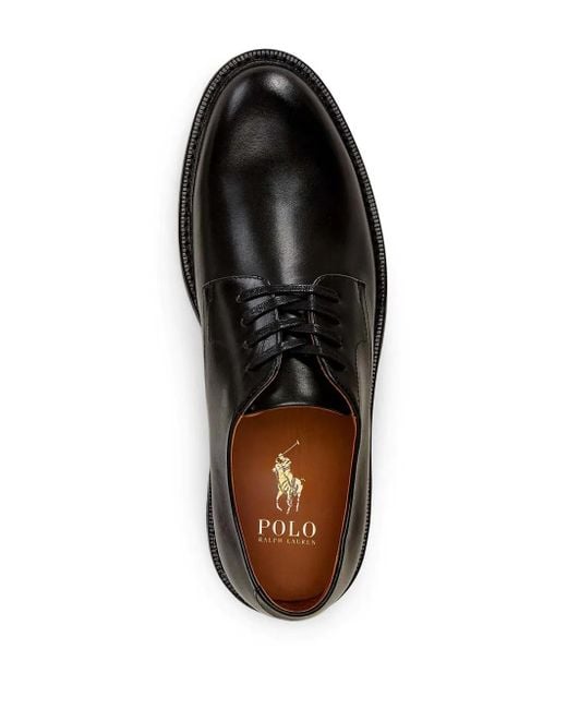 Polo Ralph Lauren Black Asher Derby Shoes for men