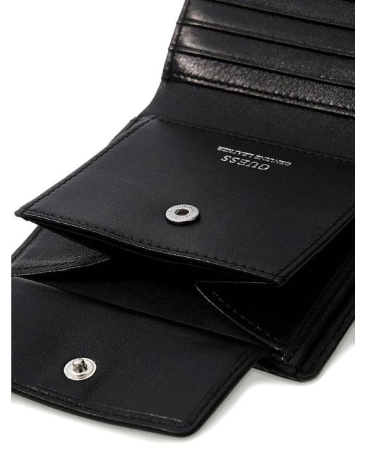 Guess Torino Portemonnaie Mit Triangel-Muster in Black für Herren