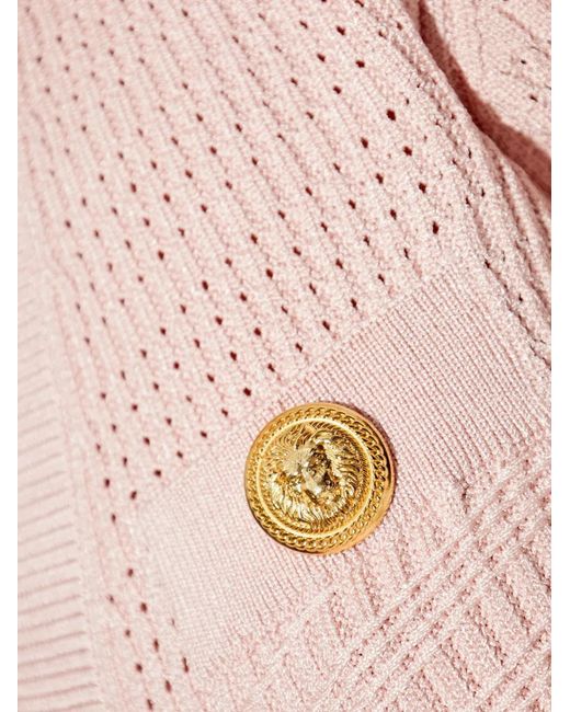 Balmain Pink Knitted Top