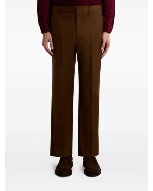 Etro Brown Welt-Pockets Tailored Trousers for men