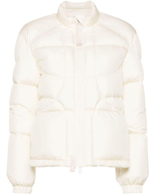 Moncler White Yazi Quilted Down Jacket