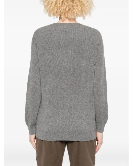 Brunello Cucinelli Crew Neck Sweater Gray