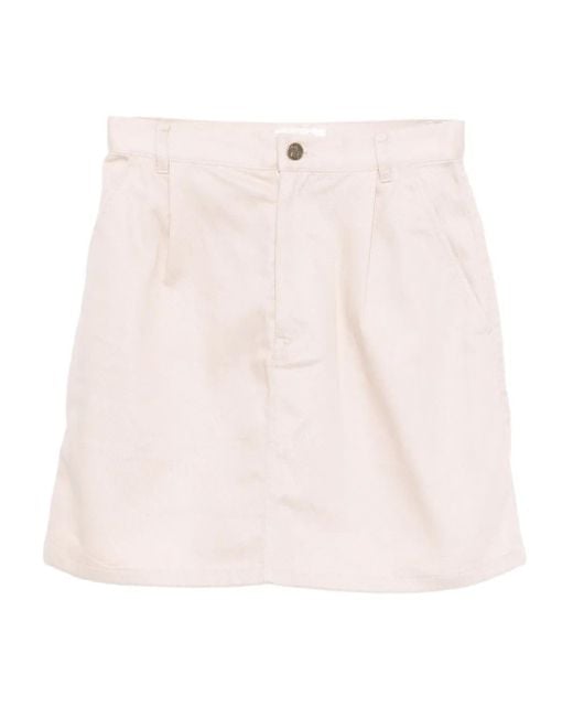 To b. by agnès b. Pink Logo-Embroidered Mini Skirt