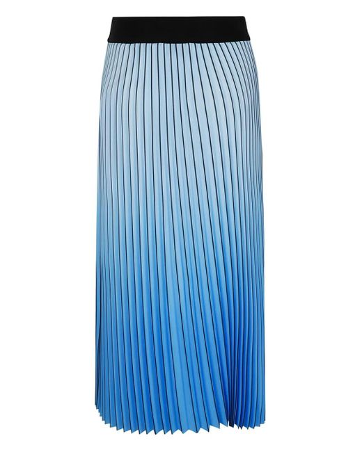 Essentiel Antwerp Blue Haries Pleated Midi Skirt