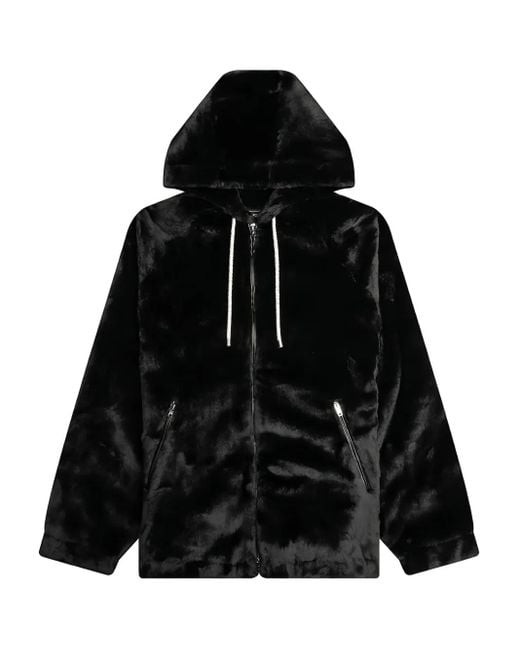 MASTERMIND WORLD Black Skull-Print Hooded Jacket for men