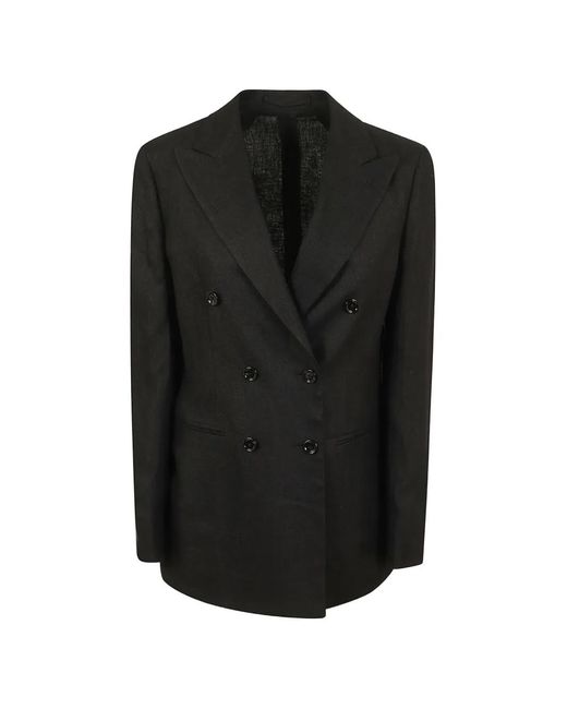 Lardini Black Blazer À Boutonnière Croisée
