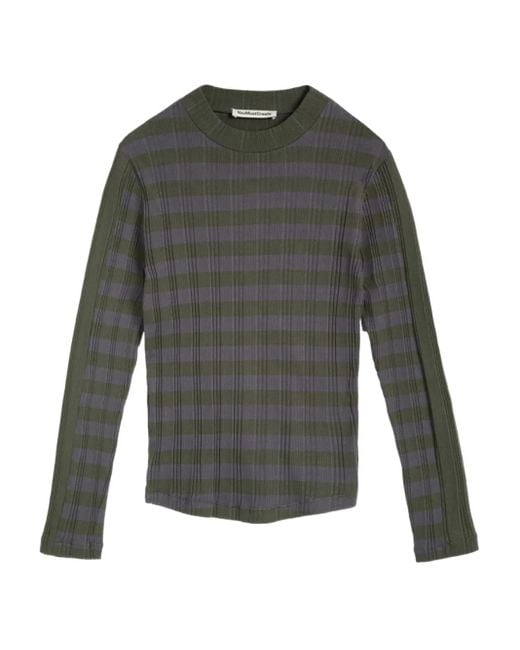 YMC High Rains Gestreepte Top in het Gray