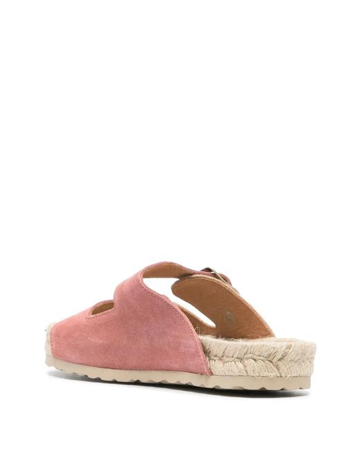 Manebí Pink Venice Suede Espadrilles