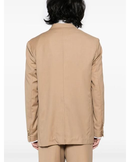 Feng Chen Wang Natural Button-Down Blazer for men