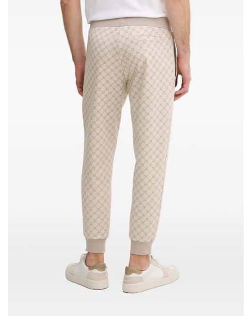 Joop! Natural Patterned Drawstring Track Pants for men