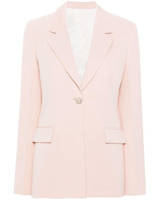 Lanvin Pink Single-breasted Tailored Jacket Clothing