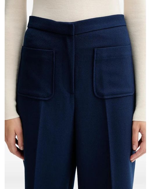 Cropped flared trousers Sessun de color Blue