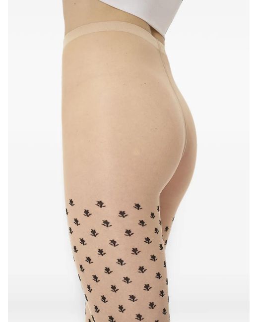 Wolford Natural Floral-Dot 20 Tights