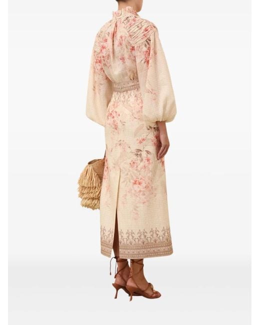 Zimmermann Natural Printed Blouse