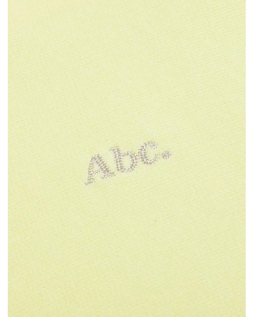 Felpa Con Cappuccio E Logo di Advisory Board Crystals in Yellow da Uomo