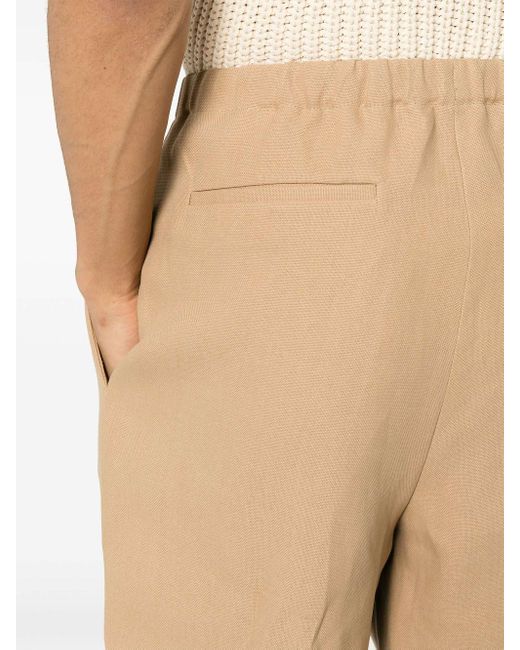 Fendi Natural Canvas Straight-Leg Trousers for men