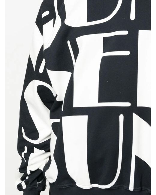 Sunnei Black Sweatshirt Mit Logo-Print