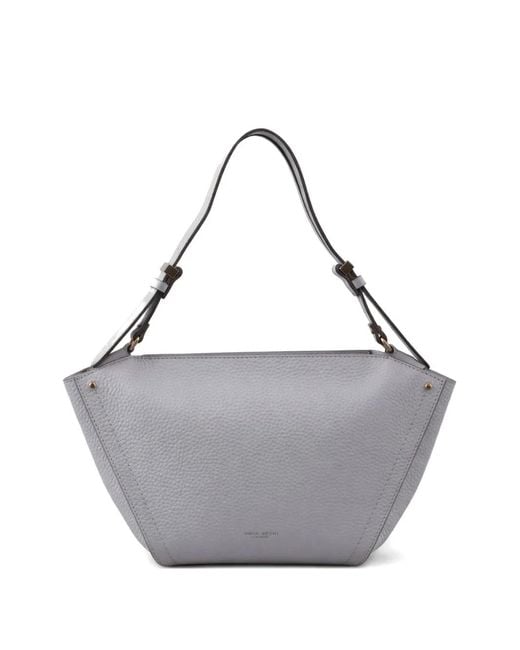 Gianni Chiarini Gray Bloom Shoulder Bag