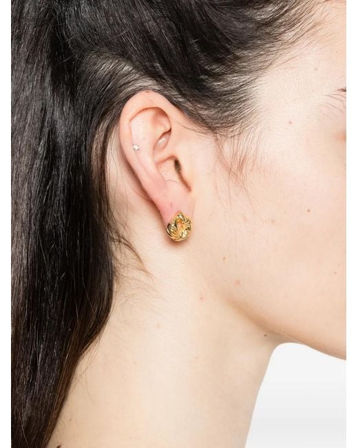 Completedworks Metallic Twisted Earrings