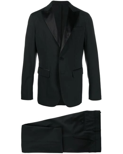 DSquared² Black Two-Piece Slim Suit for men