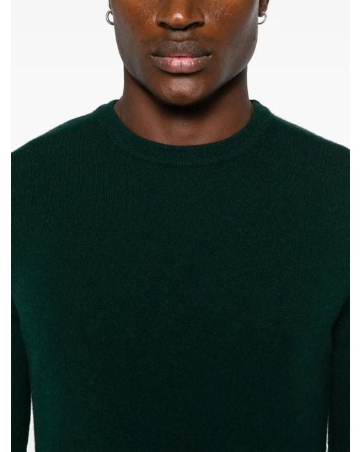 Woolrich Green Wool Crewneck for men