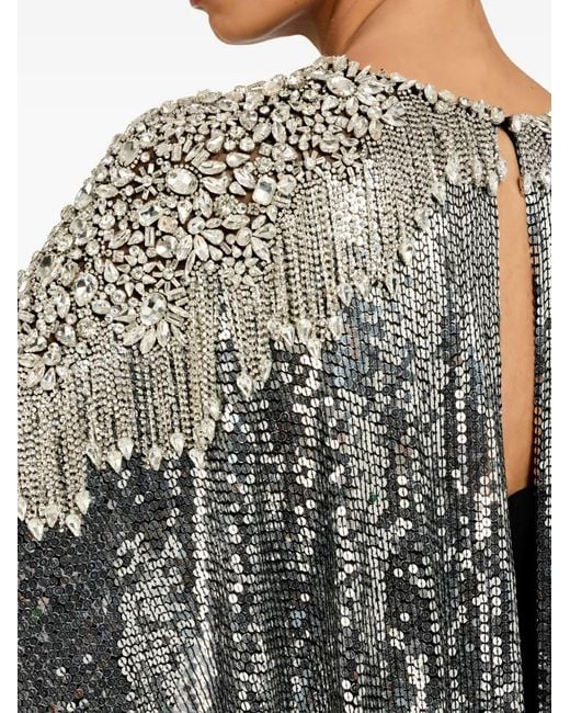 Jenny Packham Black Cassia Cape